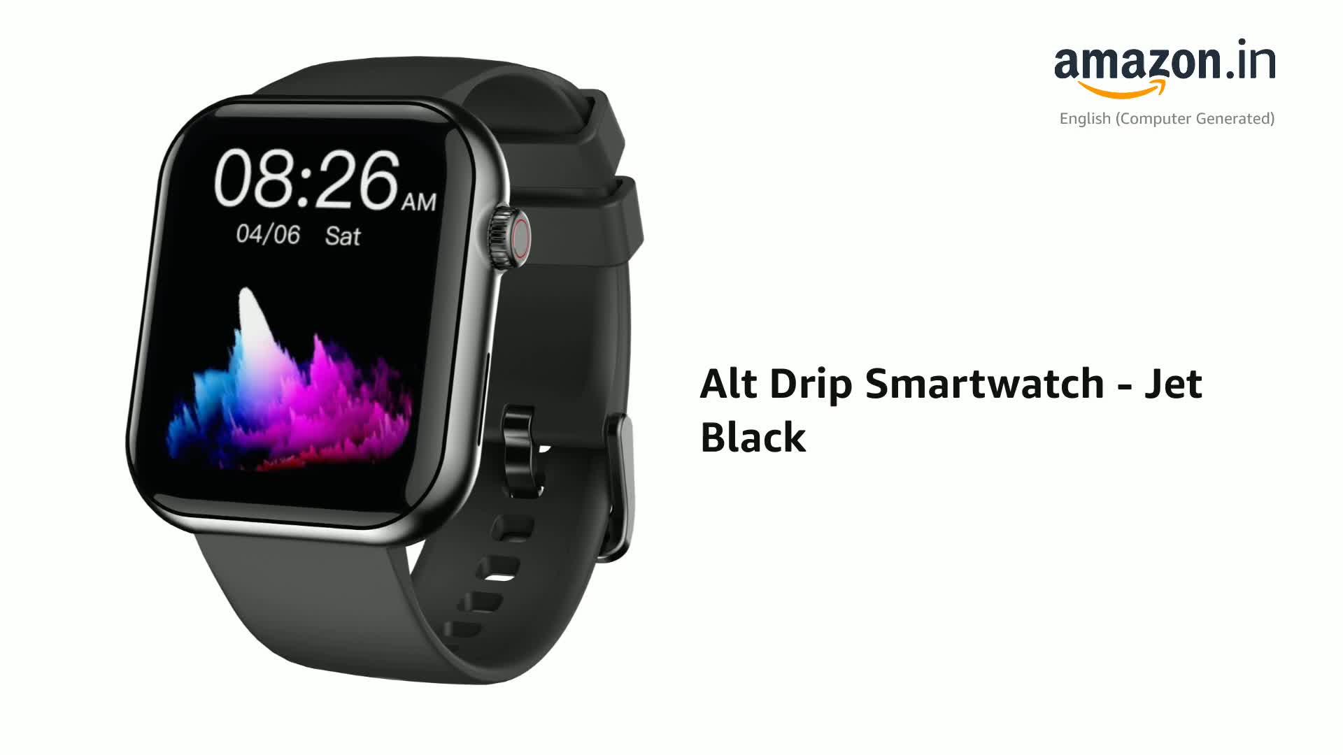 Noise Alt Drip Smartwatch - Jet Black : Amazon.in: Electronics